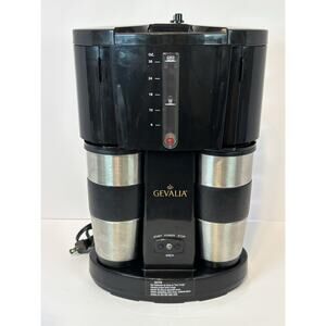 Gevalia CM-500 2-Cup Stainless Steel Coffee Maker Dual Brewer Tested